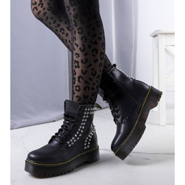 PA1 Crne čizme s Castello nitnama crna 1