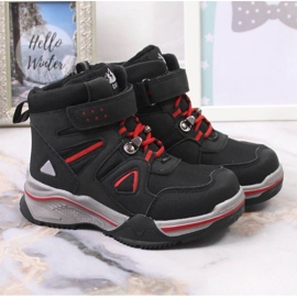 Čizme izolirane ovčjom vunom News Jr EVE383A crna 2