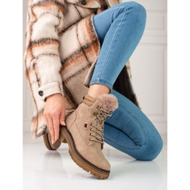 Ženske planinarske čizme u bež boji 2