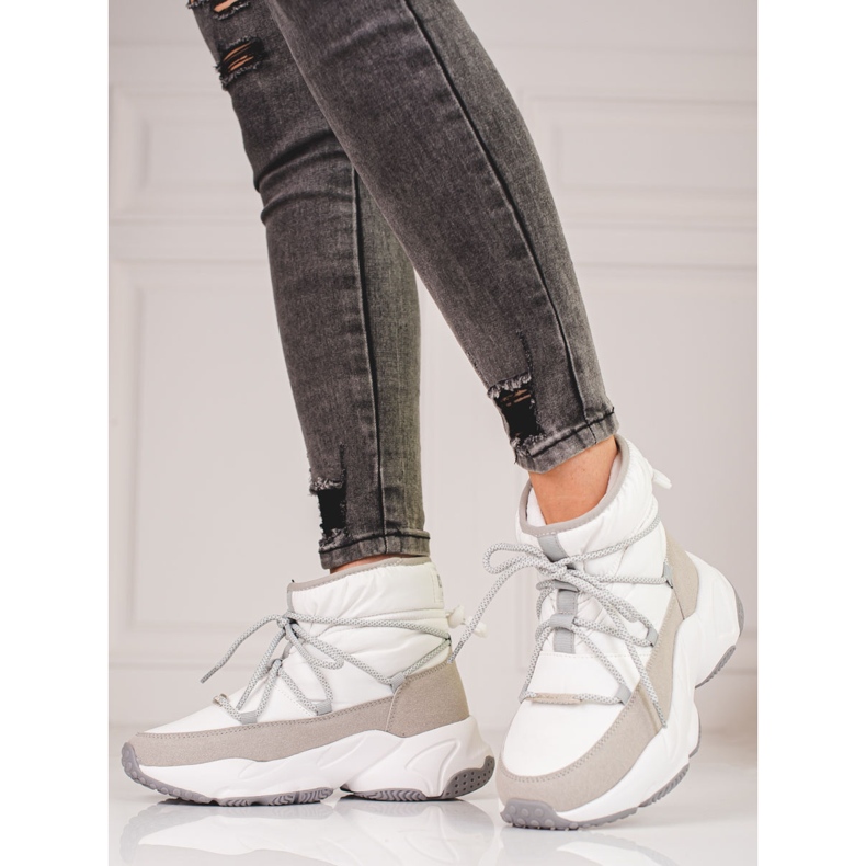 Ženske bijele čizme za snijeg Big Star KK274272 bež 1