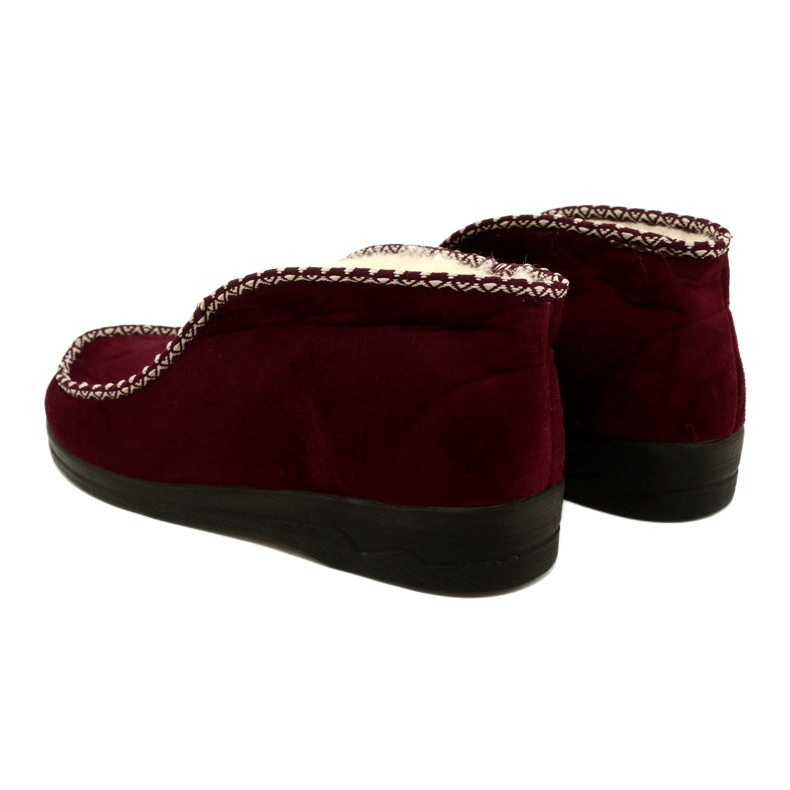 Tople papuče Felt Adanex 17013 Bordo višebojan 3