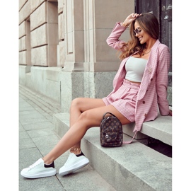 Ženske sportske cipele s platformom, bijele i crne bijela 4