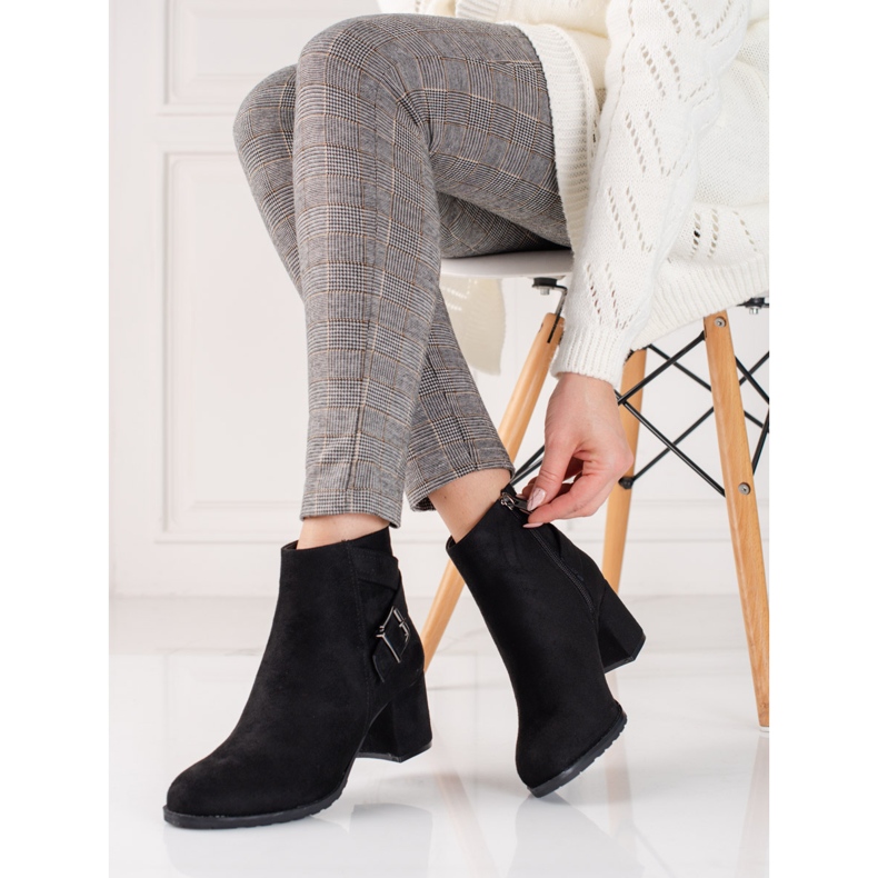 T.Sokolski Gležnjače od brušene kože na Sokolskom stupu crno 1