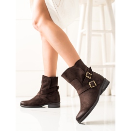 W. Potocki Potocki čizme od brušene kože smeđa 1