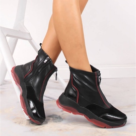 Ženske crne kožne izolirane čizme Filippo crno 1