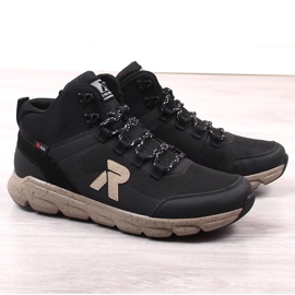 Rieker Revolution 07862-00 crne vodootporne visoke čizme za muškarce crvena 1