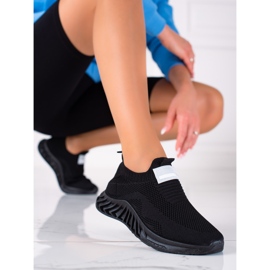 SHELOVET Klizne sportske cipele crno 1