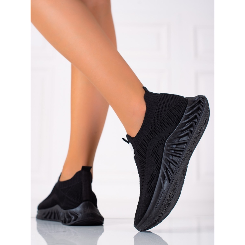 SHELOVET Klizne sportske cipele crno 2