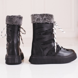 W. Potocki Dječje čizme za snijeg Potocki camo crno 1