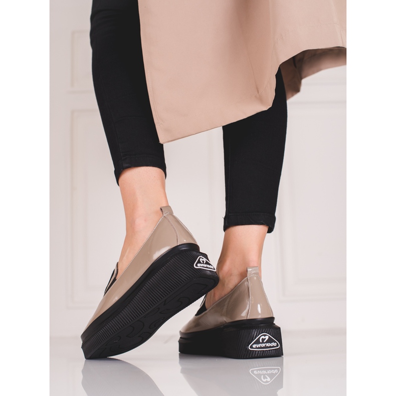 Kožne ženske cipele Shelovet bež 2