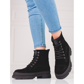 Ženske traperice Big Star KK274525 od prirodne kože crno 1