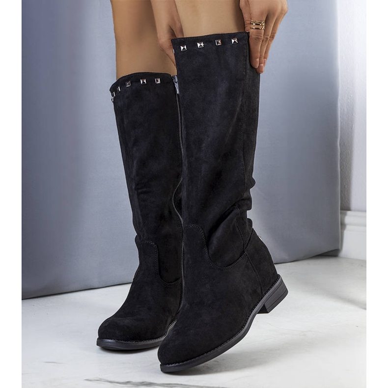 BM Crne Licurla čizme na klin crna 1