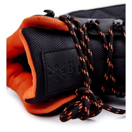 Muške tople čizme za trekking Cross Jeans KK1R4018C crne crno 1