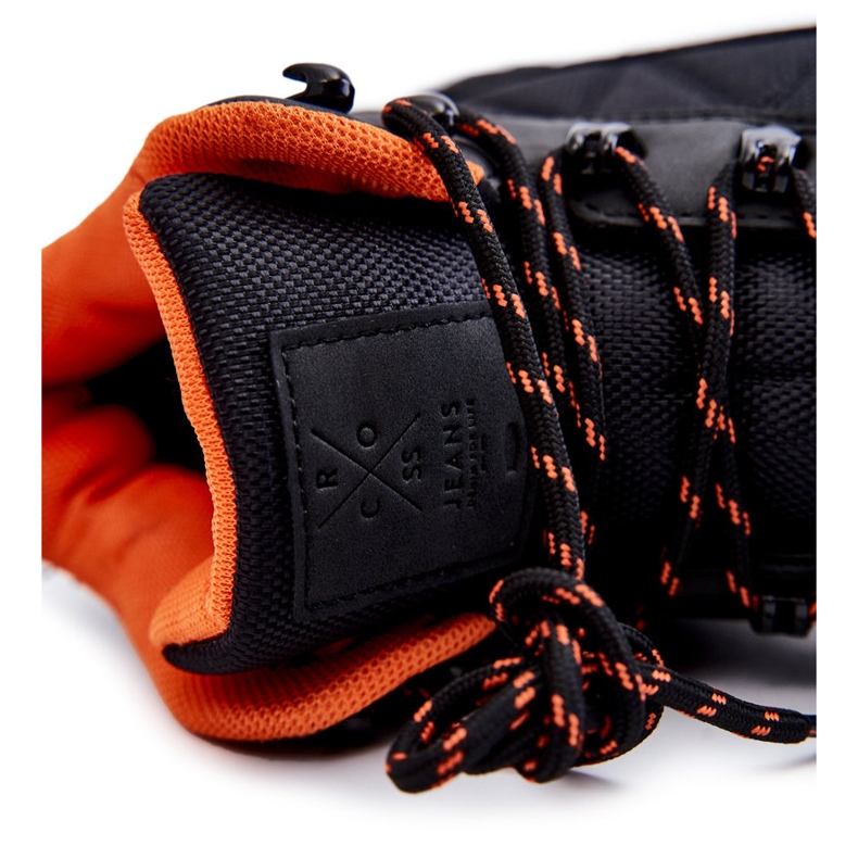 Muške tople čizme za trekking Cross Jeans KK1R4018C crne crno 1