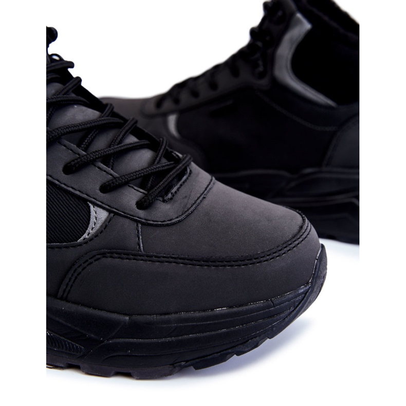 Muške tople cipele za planinarenje Cross Jeans KK1R4031C crne crna 1