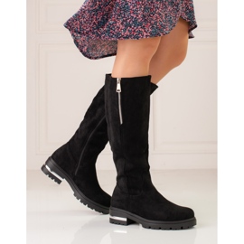 W. Potocki Potocki ženske antilop čizme crno 1