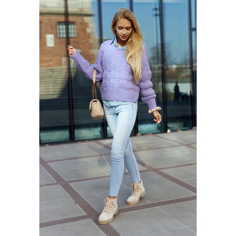 S.Barski Gležnjače Trapper od brušene kože, svijetlo bež 4