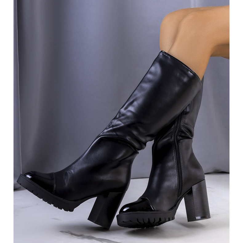 BM Crne tople čizme na foglu crna 2