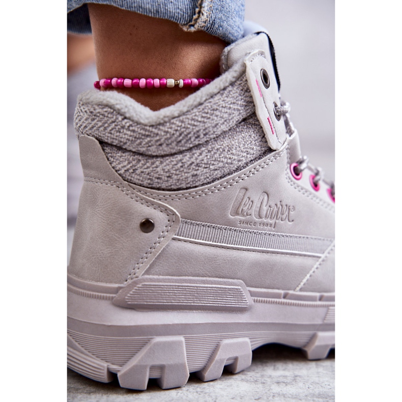 Ženske tople čizme Lee Cooper LCJ-22-01-1373 sive siva 2