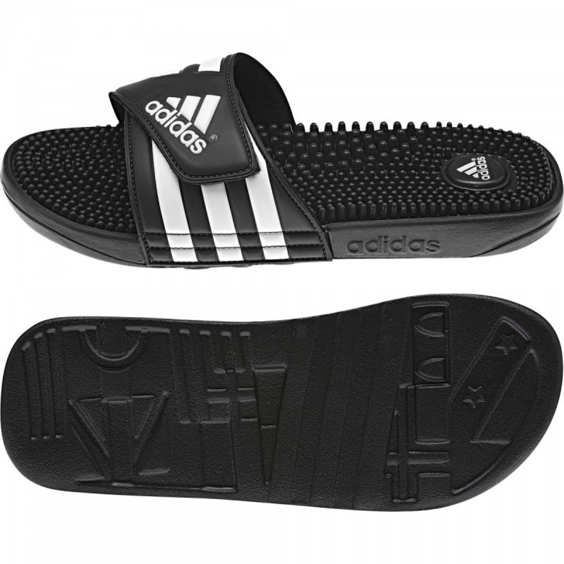 Adidas papuče Adissage M 078260 bijela crna 1