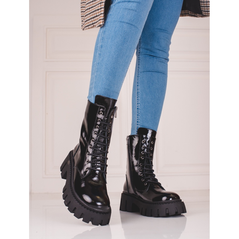 Crne ženske kožne torbe Shelovet crna 1