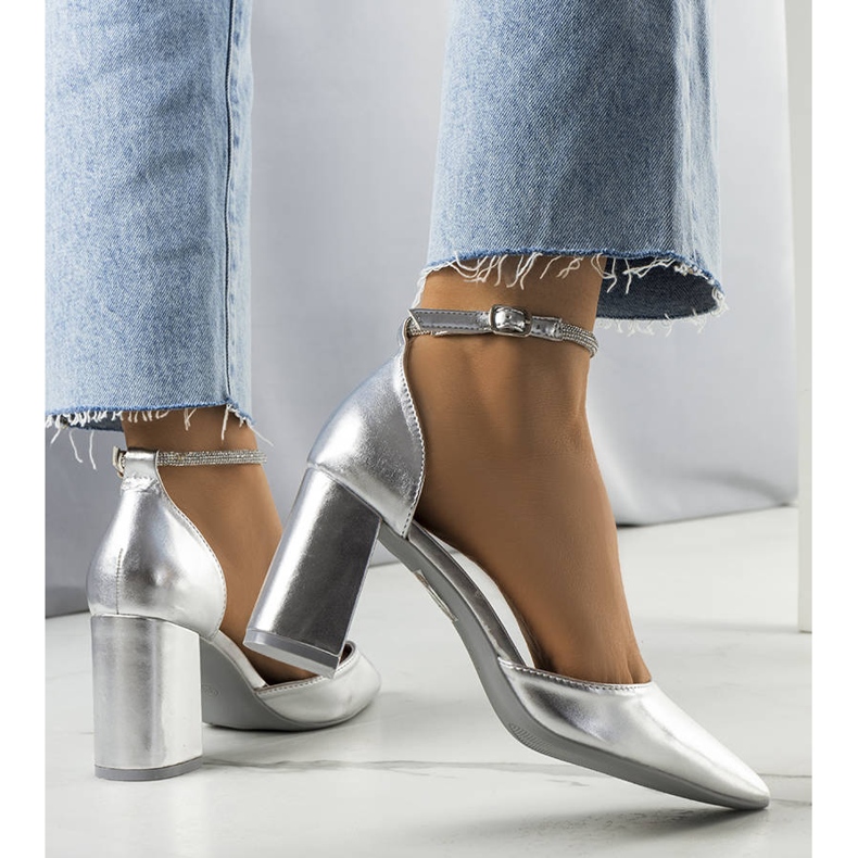 BM Srebrne cipele s Leighton kubičnim cirkonijem srebro 1