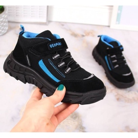 Visoke vodootporne cipele za planinarenje Befado Jr BEF37A crna 1