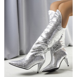 Kova srebrne izolirane čizme srebro 1