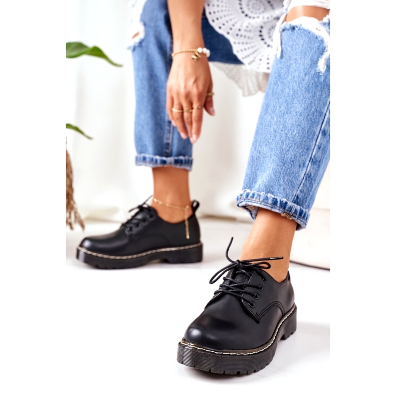 Kožne cipele Oxford Big Star II274107 Crna crno 4