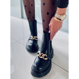 BM Ženske visoke Chelsea čizme Moby Black crno 1