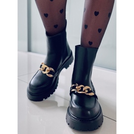 BM Ženske visoke Chelsea čizme Moby Black crna 2