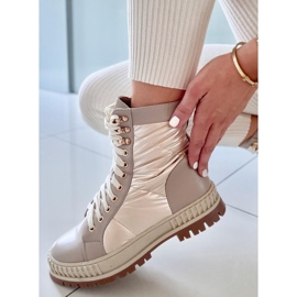 BM Tenisice na vezanje Aileen Beis bež 1