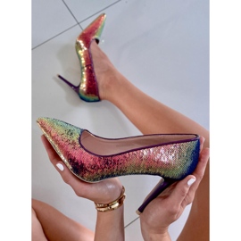 BM Ženske šljokice Mirren Navy pete raznobojna 1