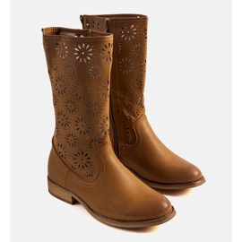 PA1 Bitsis smeđe dječje čizme smeđa 1