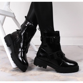 Čizme s izoliranim kopčama Laura La.Fi W PMR24A crno 2