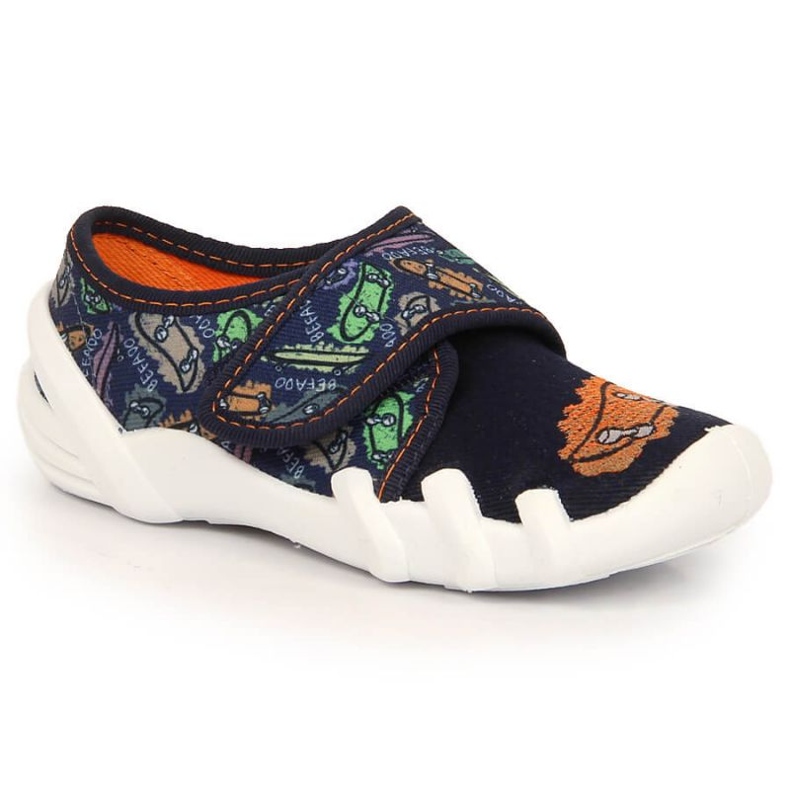 Befado Jr BEF11F kućne papuče na čičak tamnoplava 2
