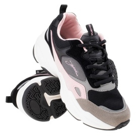 Iguana Obenari cipele W 92800347038 crna ružičasta siva 1