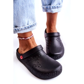 Lagane ženske papuče Kroks Big Star II275001 crne crno 4