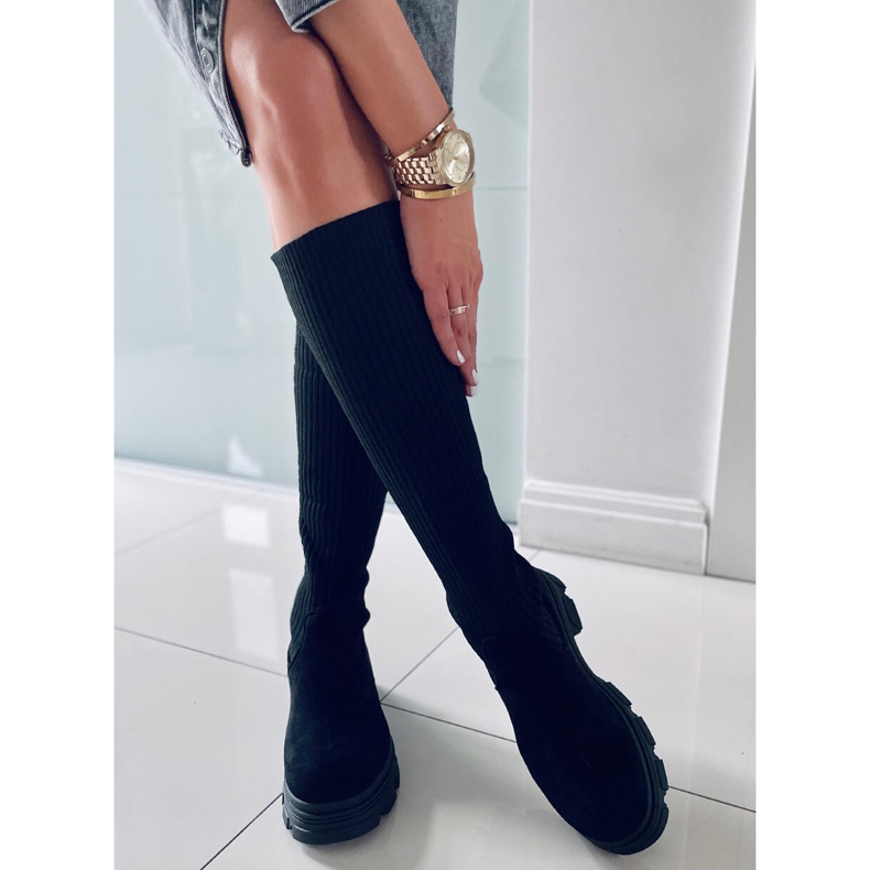 BM Čizme Janelle Crne čarape crno 2