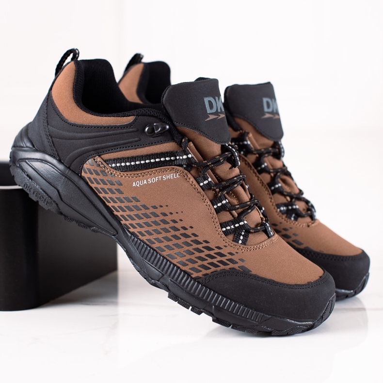 DK Muške smeđe planinarske cipele smeđa 1