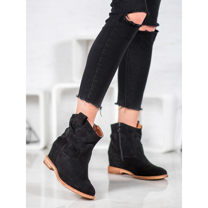 Bella Paris Kaubojske čizme na klin crna 1