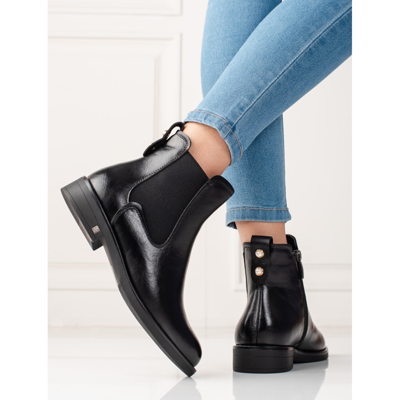 W. Potocki Ženske Jodhpur čizme s izolacijom Potocki crne crna 1