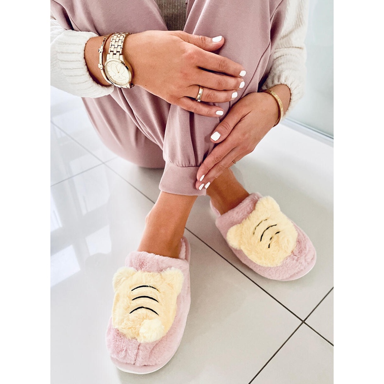 BM Ženske papuče Pearl Pink ružičasta žuta boja 1