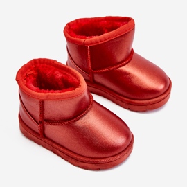 FR1 Izolirane dječje čizme za snijeg Red Scooby crvena 2