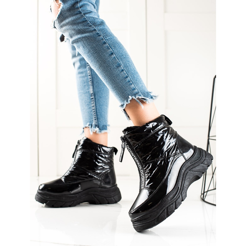 Čizme za snijeg na platformi VINCEZA crno 1