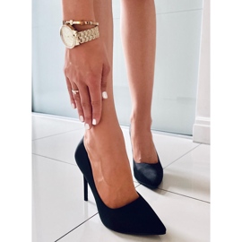 PA1 Ženske satenske štikle Talia Black crna 2