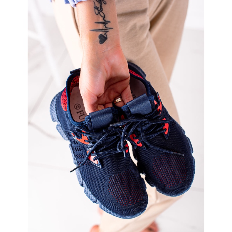SHELOVET Lagane sportske cipele crvena mornarsko plava 1