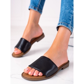 W. Potocki Papuče Potocki sa širokim remenom crna 2