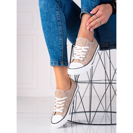 SHELOVET Klasične bež tenisice 1