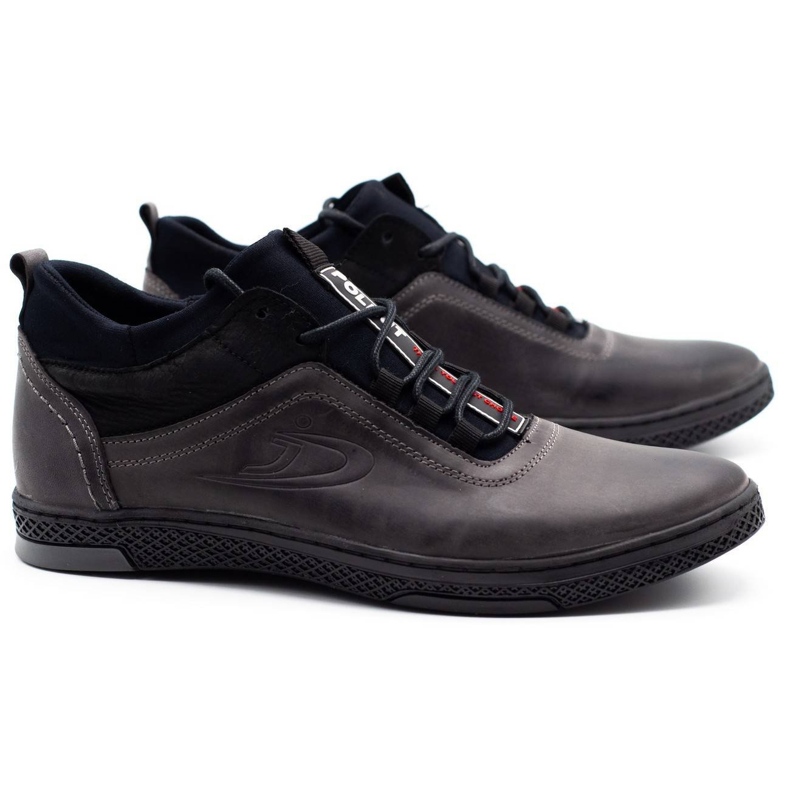 Polbut Muške zimske čizme K27F, sive crna 2